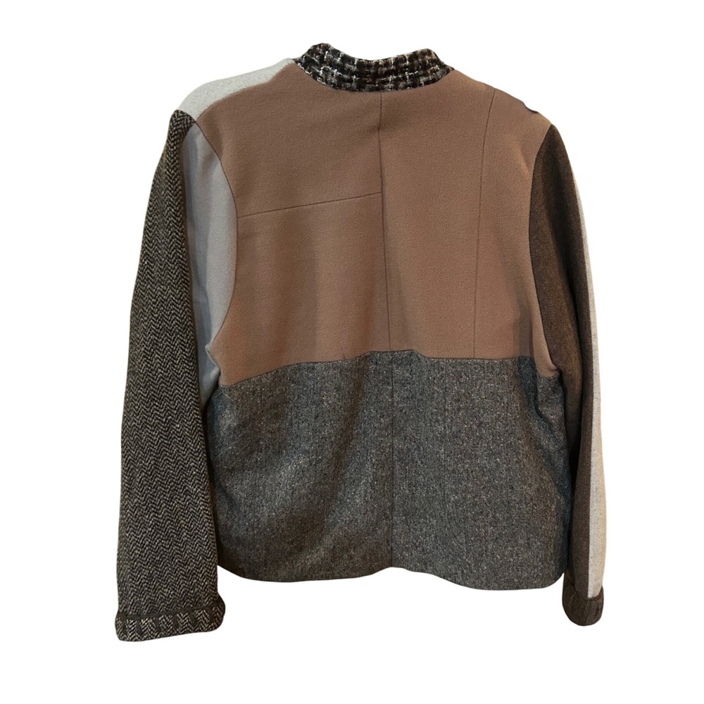 baabaazuzu luxury designer Patchwork Wool Blend J… - image 15